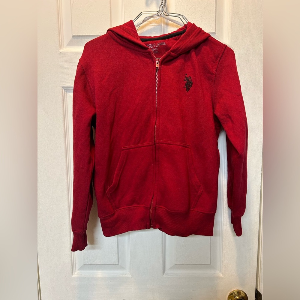 U S POLO ASSN zip up hooded jacket